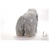 Image 8 : Large Inuit carved soapstone woolly mammoth by artist Shytoo Muckpah 1974, 12" H X 19" L