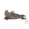 Image 1 : Inuit carved black soapstone walrus, signed by artist Tony Curley, 9 1/2" in length
