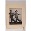 Image 1 : Mat framed black and white photograph of Jimmy Durante and Eddie Jackson, hand signed by both actors
