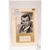 Image 1 : Joseph Cotton, American actor, double mounted, mat framed black and white photograph with autograph 