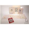 Image 1 : Nine antique Valentines and greeting cards including Victorian paperlace with silver embossed cameos