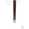 Image 3 : Antique bamboo walking stick with inset enameled "State Of Jersey, One Twelfth Of A Shilling" coin, 