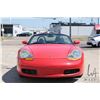 Image 2 : 1997 Porsche Boxter Convertible red with black top and leather interior, manual transmission, 58497