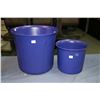 Image 1 : Three Scheurich West German plant pots including two 12 1/2" and one matching 8 1/4"