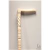 Image 1 : Antique hand carved cane, possibly marine ivory, 34" in height  Note: Canadian buyers only. Can not 