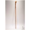 Image 2 : Antique wooden walking stick with marquetry top, 35 1/2" in height