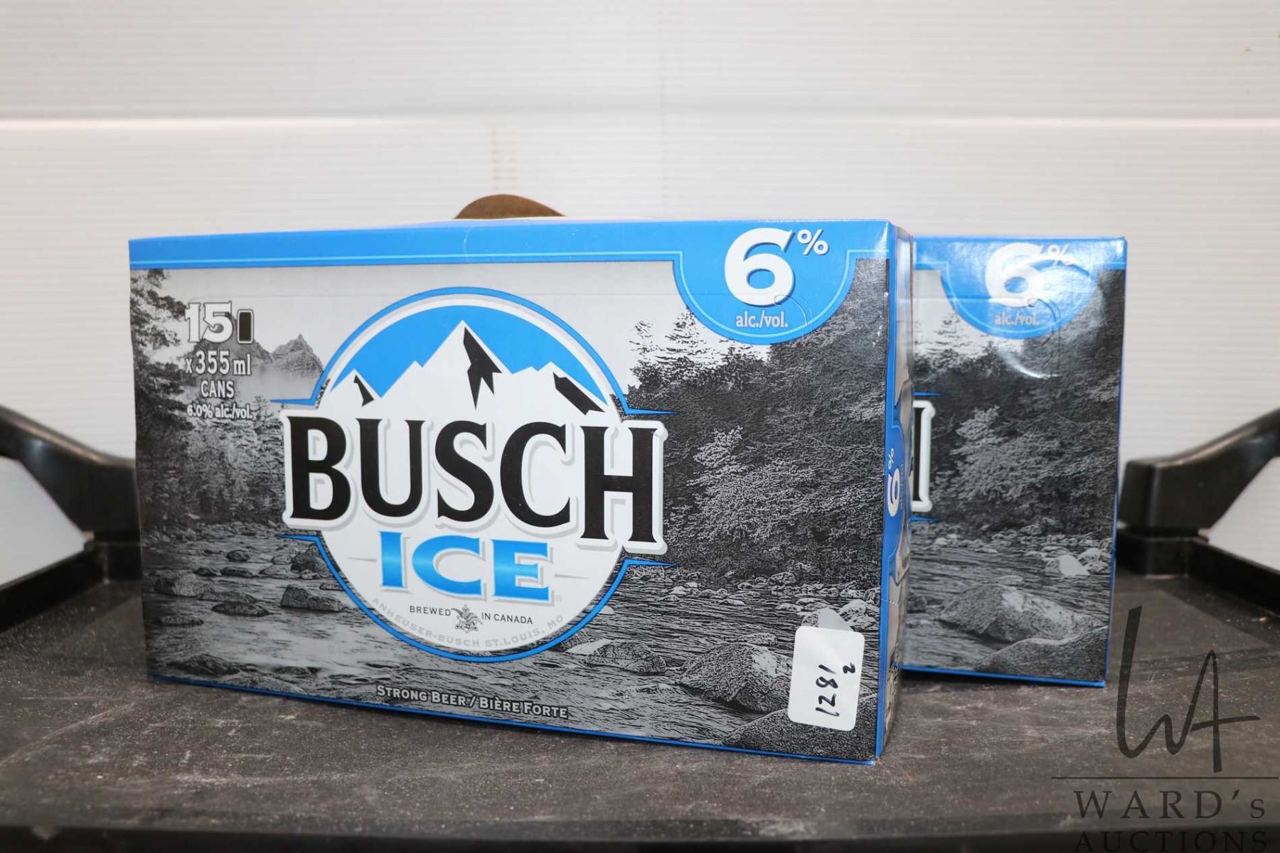 Bisc Ice Two cases of Busch Ice Beer/ each 15 count X 355ml/ 6.0% ABV Note ...