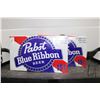 Image 1 : Two cases of Pabst Blue Ribbon Beer/ each 15 count X 355ml/ 4.9% ABV  Note: Alcohol cannot be insure