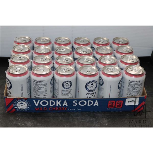 24 Cottage Springs Beverage Co Wild Cherry vodka soda 355ml / 5.0% ABV  Note: Alcohol cannot be insu