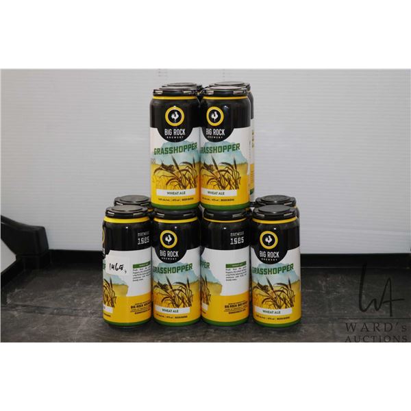 Three 4 packs of Big Rock Brewery Grasshopper wheat ale 4 x 473ml / 5% ABV  Note: Alcohol cannot be 