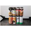 Image 1 : Four 4 packs of assorted cans including one pack Big Rock Brewery Honey Brown Amber Lager 4 x 473ml 