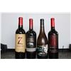 Image 1 : Four bottles of wine including 7 Deadly Zins Zinfandel 2017 750ml / 15% ABV, 1000 Stories Zinfandel 