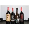 Image 1 : Four bottles of wine including 7 Deadly Zins Zinfandel 2017 750ml / 15% ABV, 1000 Stories Zinfandel 