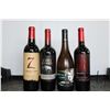 Image 1 : Four bottles of wine including 7 Deadly Zins Zinfandel 2017 750ml / 15% ABV, 1000 Stories Zinfandel 