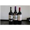 Image 1 : Three bottles of wine including Trapiche Reserve Cabernet Sauvignon 2019 750ml / 13.5% ABV, Two Ocea