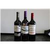 Image 1 : Three bottles of wine including Trapiche Reserve Cabernet Sauvignon 2019 750ml / 13.5% ABV, Two Ocea