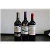 Image 1 : Three bottles of wine including Trapiche Reserve Cabernet Sauvignon 2019 750ml / 13.5% ABV, Two Ocea