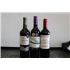Image 1 : Three bottles of wine including Trapiche Reserve Cabernet Sauvignon 2019 750ml / 13.5% ABV, Two Ocea