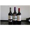 Image 1 : Three bottles of wine including Trapiche Reserve Cabernet Sauvignon 2019 750ml / 13.5% ABV, Two Ocea