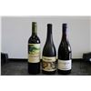 Image 1 : Three bottles of wine including Cypress Vineyard Merlot 2017 750ml, 19 Crimes The Punishment Pinot N