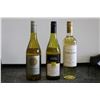 Image 1 : Three bottles of wine including Canyon Road Chardonnay 2018 750ml / 13% ABV, George Wyndham Chardonn
