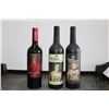 Image 1 : Three bottles of wine including Apothic Crush Red Blend 2020 750ml, 19 Crimes Cabernet Sauvignon 202