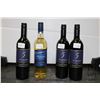 Image 1 : Four bottles of wine including one Sumac Ridge Estate Winery Private Reserve Sauvignon Blanc / 2019 