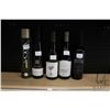 Image 1 : Five assorted bottles of wine including a Voga Moscato 750ml / 7.5% ABV, a Gray Monk Gewurztraminer 