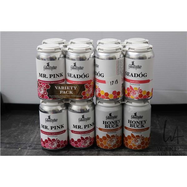 Sixteen Fallentimber Meadery cans including Mr. Pink, Seadog and Honey Buck. 16 x 355ml / 3.5% ABV -