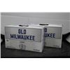 Image 1 : Two packs of Old Milwaukee Light beer 15 x 355ml / 4.0% ABV. 30 cans total  Note: Alcohol cannot be 