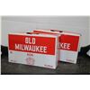 Image 1 : Two packs of Old Milwaukee Biere beer 15 x 355ml / 4.9% ABV. 30 cans total  Note: Alcohol cannot be 