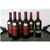 Image 1 : Six assorted bottles of wine including four bottles of Menage a Trois Silk Soft Red Blend 2018 750ml