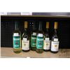 Image 1 : Six bottles of assorted wine including three bottles of MioVino Italiano Pinto Grigio 750ml, and thr