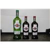 Image 1 : Two bottles of Martini Vermouth Rosso / 500ml / 15.0% ABV and one bottle of Martini Vermouth Dry / 1