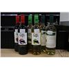 Image 1 : Six assorted bottles of wine including two Gato Negro Cabernet Merlot 750ml, two Gato Negro Sauvigno