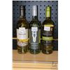 Image 1 : Three bottles of assorted wines including one Trapiche Reserve Pinot Grigio 2019 750ml, one Longshot