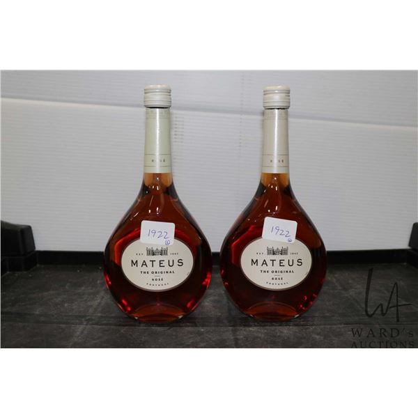 Two bottles of Mateus The Original Rose 750ml / 11% ABV  Note: Alcohol cannot be insured by any cour