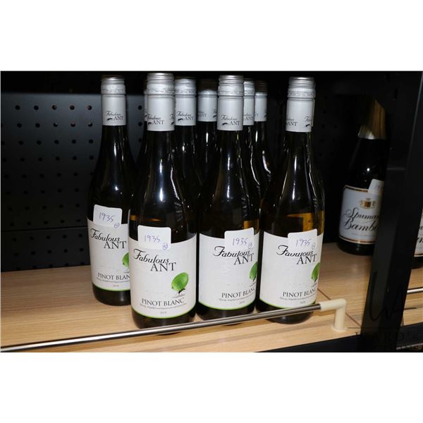 Ten bottles of Fabulous Ant Pinot Blanc 2018  Note: Alcohol cannot be insured by any courier in Cana