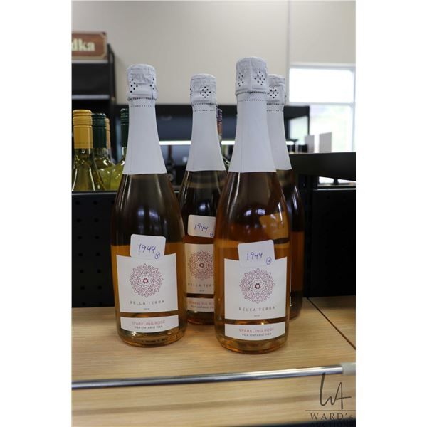 Four bottles of Bella Terra Sparkling Rose 2019 750ml  Note: Alcohol cannot be insured by any courie