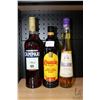 Image 1 : Three bottles of assorted liqueur including one Campari Milano Bitter 750ml / 25% ABV, one Kahlua Co