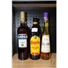 Image 1 : Three bottles of assorted liqueur including one Campari Milano Bitter 750ml / 25% ABV, one Kahlua Co