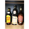Image 1 : Three bottles of assorted liqueurs including one Kahlua coffee liquor 750ml / 16% ABV, one Frangelic