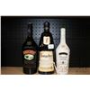 Image 1 : Three bottles of assorted liquors including one Baileys Original 750ml / 17% ABV, one Frangelico Liq