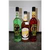 Image 1 : Three assorted bottles of liquor including one Phillips Butter Ripple Schnapps 750ml / 15% ABV, one 