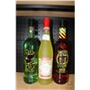 Image 1 : Three assorted bottles of liquor including one Luxardo Limoncello 750ml, one Sour Puss Apple 750ml /