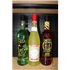Image 1 : Three assorted bottles of liquor including one Luxardo Limoncello 750ml, one Sour Puss Apple 750ml /