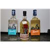 Image 1 : Three assorted bottles of tequila including one Sauza Hacienda Tequila Gold 750ml / 40% ABV, one Caz