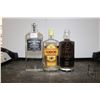 Image 1 : Three assorted bottles of gin including one Aviation American Gin 750ml / 42% ABV, one Gordon's Lond