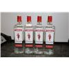 Image 1 : Four bottles of Beefeater London Dry Gin 750ml / 40% ABV  Note: Alcohol cannot be insured by any cou