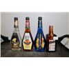 Image 1 : Four assorted bottles of liquor including one McGuiness Triple Sec 750ml / 22% ABV, one McGuiness Or